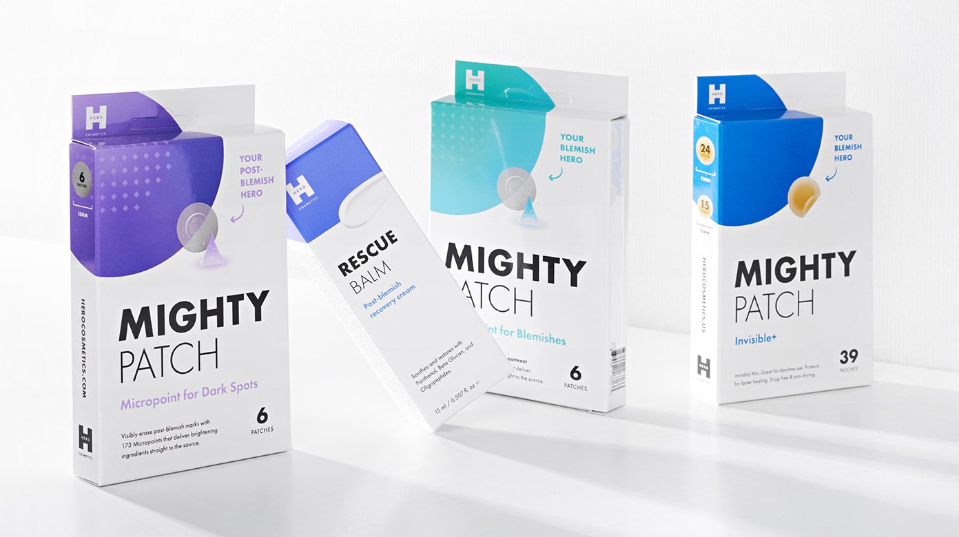 Mighty Patch Dark Spots, Rescue balm, micropoint for blemishes, invisible+
