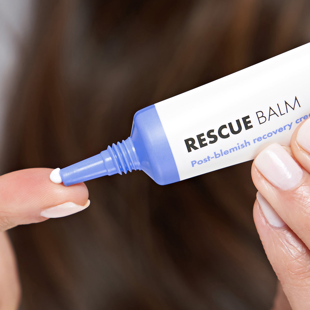 Rescue Balm on finger