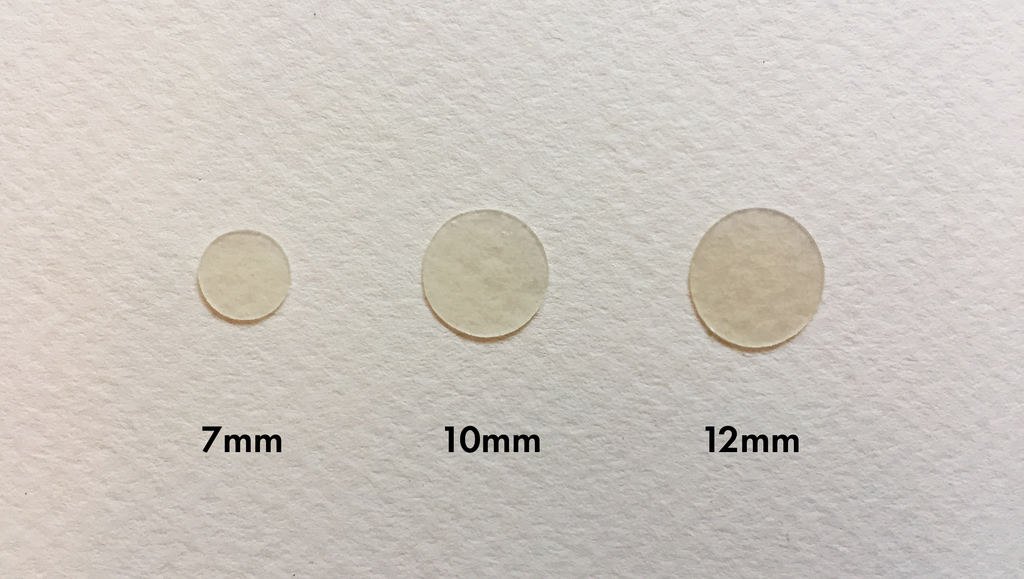 Cosrx Acne patch upclose sizes 7mm, 10mm, 12mm